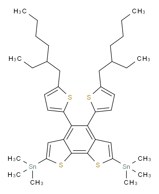 (4,5-bis(5-(2-ethylhexyl)thiophen-2-yl)benzo[1,2-b:6,5-b']dithiophene-2,7-diyl)bis(trimethylstannane)
