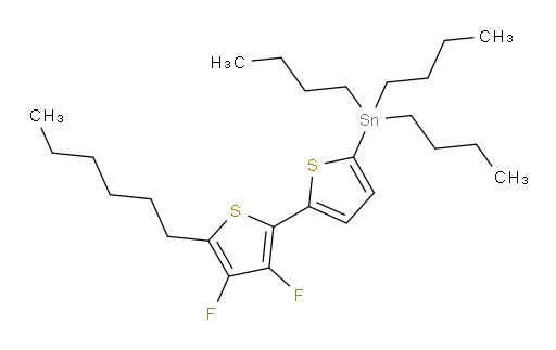 tributyl(3',4'-difluoro-5'-hexyl-[2,2'-bithiophen]-5-yl)stannane