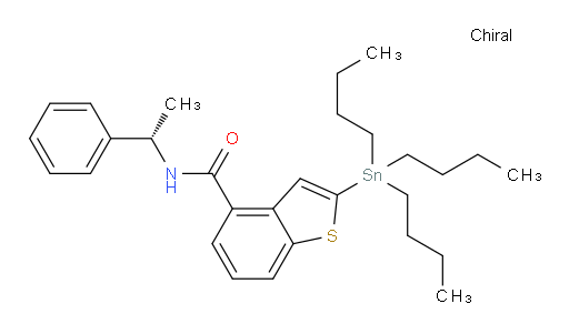 (S)-N-(1-苯基乙基)-2-(三丁基锡基)苯并[b]噻吩-4-甲酰胺