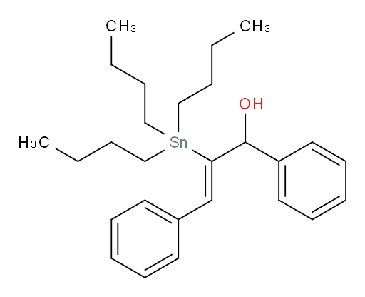 (Z)-1,3-diphenyl-2-(tributylstannyl)prop-2-en-1-ol