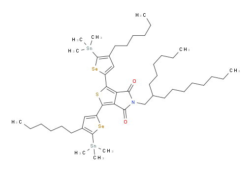 1,3-bis(4-hexyl-5-(trimethylstannyl)selenophen-2-yl)-5-(2-hexyldecyl)-4H-thieno[3,4-c]pyrrole-4,6(5H)-dione