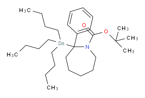 tert-butyl 2-phenyl-2-(tributylstannyl)azepane-1-carboxylate
