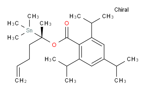(S)-2-(trimethylstannyl)hex-5-en-2-yl 2,4,6-triisopropylbenzoate