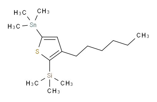 (3-hexyl-5-(trimethylstannyl)thiophen-2-yl)trimethylsilane
