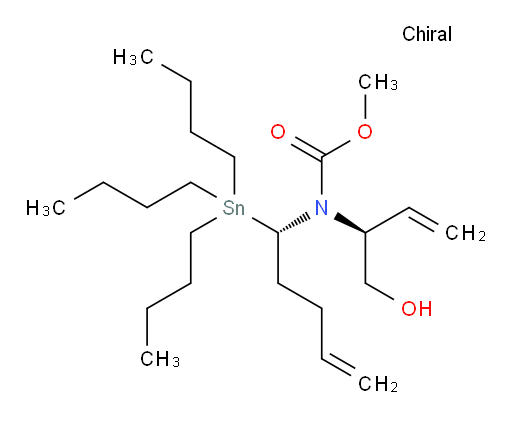 methyl ((S)-1-hydroxybut-3-en-2-yl)((S)-1-(tributylstannyl)pent-4-en-1-yl)carbamate