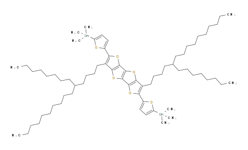 (5,5'-(3,7-bis(5-octylpentadecyl)thieno[2',3':4,5]thieno[3,2-b]thieno[2,3-d]thiophene-2,6-diyl)bis(thiophene-5,2-diyl))bis(trimethylstannane)