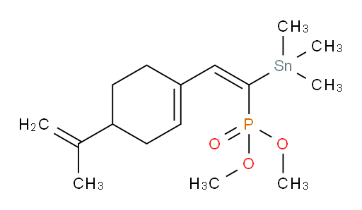 (E)-dimethyl (2-(4-(prop-1-en-2-yl)cyclohex-1-en-1-yl)-1-(trimethylstannyl)vinyl)phosphonate