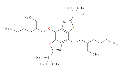 (4,8-bis((2-ethylhexyl)oxy)thieno[2,3-f]benzofuran-2,6-diyl)bis(trimethylstannane)
