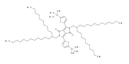 2,5-bis(2-decyltetradecyl)-3,6-bis(5-(trimethylstannyl)thiophen-2-yl)pyrrolo[3,4-c]pyrrole-1,4(2H,5H)-dione