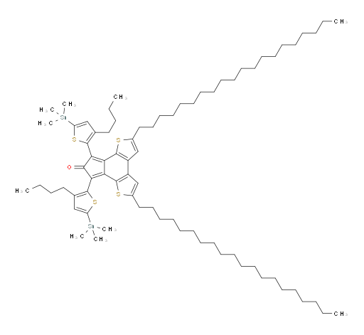 7,9-bis(3-butyl-5-(trimethylstannyl)thiophen-2-yl)-2,5-diicosyl-8H-indeno[4,5-b:7,6-b']dithiophen-8-one
