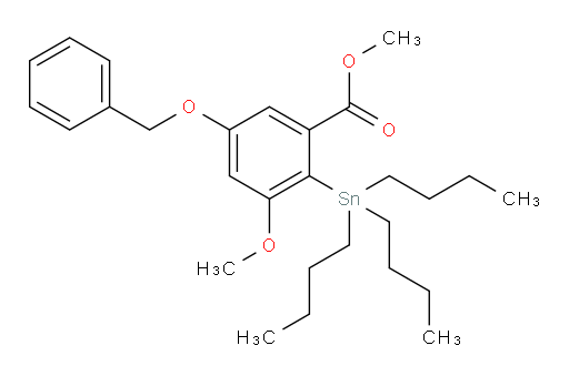 methyl 5-(benzyloxy)-3-methoxy-2-(tributylstannyl)benzoate