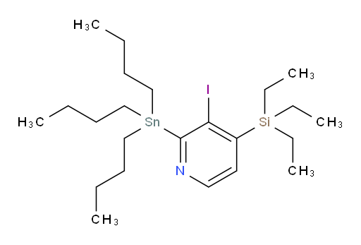 3-iodo-2-(tributylstannyl)-4-(triethylsilyl)pyridine