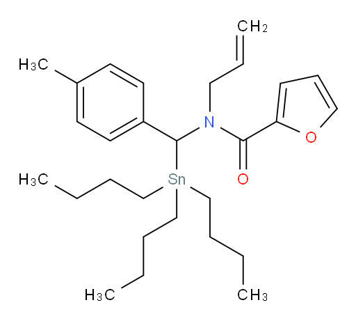 N-allyl-N-(p-tolyl(tributylstannyl)methyl)furan-2-carboxamide