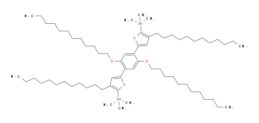 (5,5'-(2,5-bis(dodecyloxy)-1,4-phenylene)bis(3-dodecylthiophene-5,2-diyl))bis(trimethylstannane)