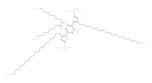 4,9-bis(3-icosyl-5-(trimethylstannyl)thiophen-2-yl)-6,7-dioctyl-[1,2,5]thiadiazolo[3,4-g]quinoxaline