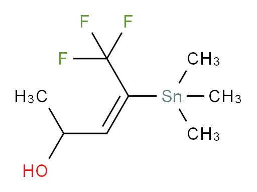 (E)-5,5,5-trifluoro-4-(trimethylstannyl)pent-3-en-2-ol
