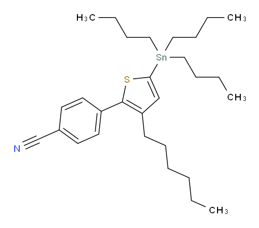 4-(3-hexyl-5-(tributylstannyl)thiophen-2-yl)benzonitrile