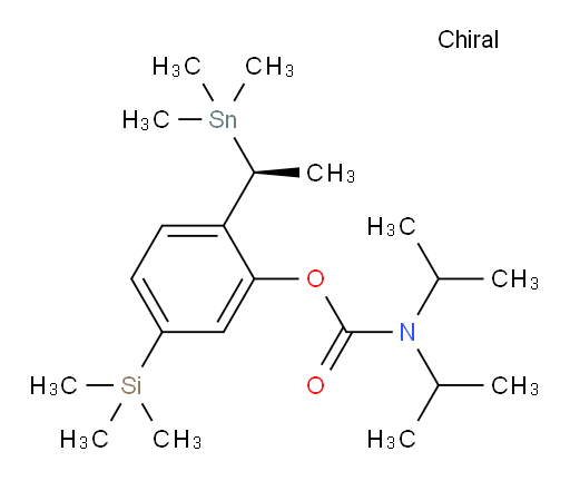(S)-5-(trimethylsilyl)-2-(1-(trimethylstannyl)ethyl)phenyl diisopropylcarbamate