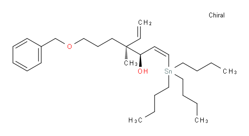 (3R,4S,Z)-7-(benzyloxy)-4-methyl-1-(tributylstannyl)-4-vinylhept-1-en-3-ol