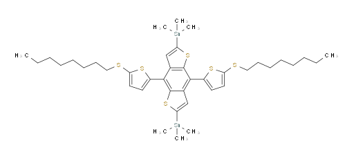 (4,8-bis(5-(octylthio)thiophen-2-yl)benzo[1,2-b:4,5-b']dithiophene-2,6-diyl)bis(trimethylstannane)