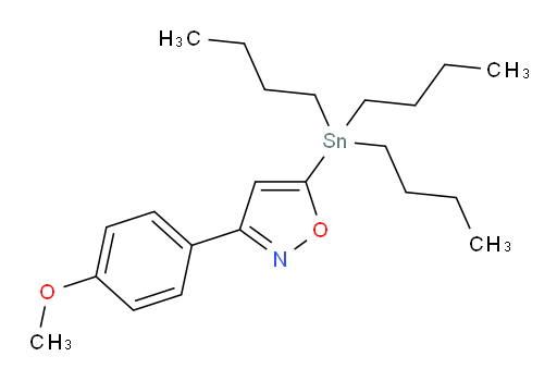 3-(4-methoxyphenyl)-5-(tributylstannyl)isoxazole