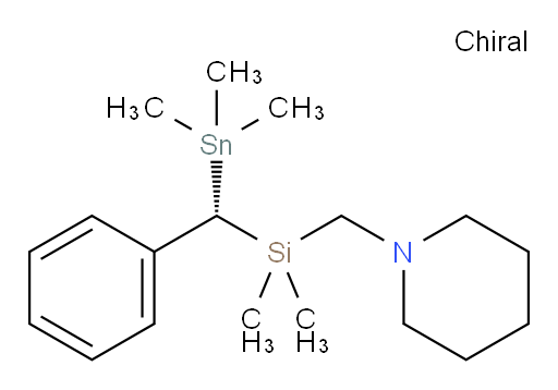 (S)-1-((dimethyl(phenyl(trimethylstannyl)methyl)silyl)methyl)piperidine