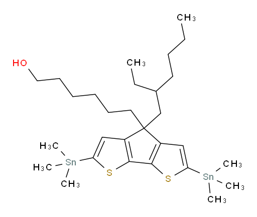 6-(4-(2-ethylhexyl)-2,6-bis(trimethylstannyl)-4H-cyclopenta[1,2-b:5,4-b']dithiophen-4-yl)hexan-1-ol