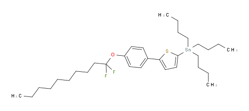 tributyl(5-(4-((1,1-difluorodecyl)oxy)phenyl)thiophen-2-yl)stannane
