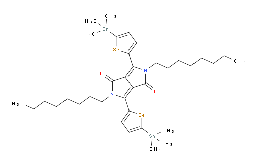 2,5-dioctyl-3,6-bis(5-(trimethylstannyl)selenophen-2-yl)pyrrolo[3,4-c]pyrrole-1,4(2H,5H)-dione