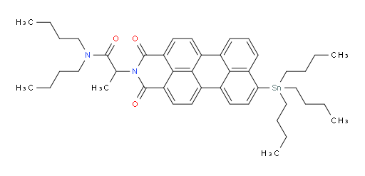 N,N-dibutyl-2-(1,3-dioxo-8-(tributylstannyl)-1H-benzo[5,10]anthra[2,1,9-def]isoquinolin-2(3H)-yl)propanamide