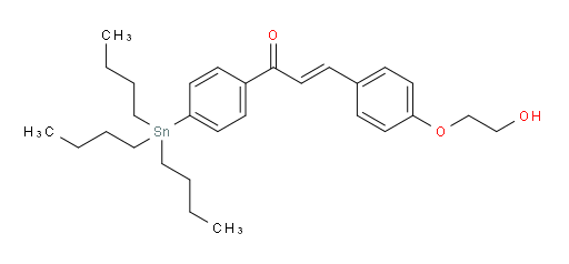 (E)-3-(4-(2-hydroxyethoxy)phenyl)-1-(4-(tributylstannyl)phenyl)prop-2-en-1-one