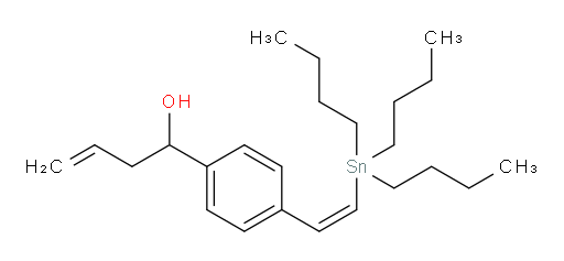 (Z)-1-(4-(2-(tributylstannyl)vinyl)phenyl)but-3-en-1-ol