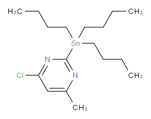4-chloro-6-methyl-2-(tributylstannyl)pyrimidine