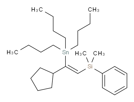 (Z)-(2-cyclopentyl-2-(tributylstannyl)vinyl)dimethyl(phenyl)silane