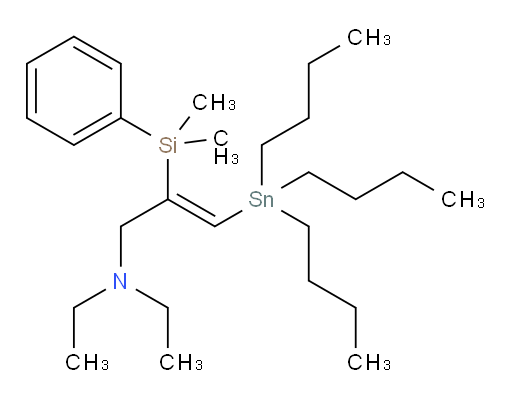 (Z)-2-(dimethyl(phenyl)silyl)-N,N-diethyl-3-(tributylstannyl)prop-2-en-1-amine