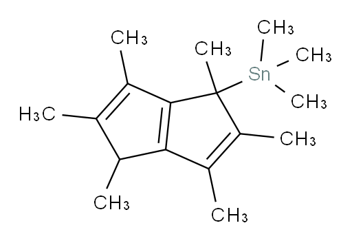 (1,2,3,4,5,6-hexamethyl-1,4-dihydropentalen-1-yl)trimethylstannane