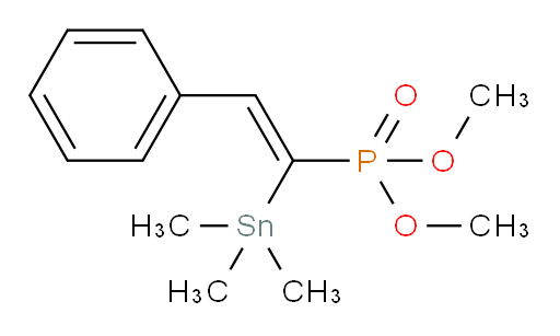 (Z)-dimethyl (2-phenyl-1-(trimethylstannyl)vinyl)phosphonate