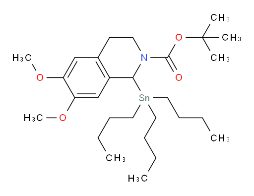 tert-butyl 6,7-dimethoxy-1-(tributylstannyl)-3,4-dihydroisoquinoline-2(1H)-carboxylate
