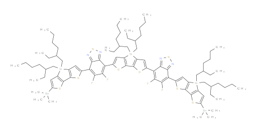 7,7'-(4,4-bis(2-ethylhexyl)-4H-silolo[3,2-b:4,5-b']dithiophene-2,6-diyl)bis(4-(4,4-bis(2-ethylhexyl)-6-(trimethylstannyl)-4H-silolo[3,2-b:4,5-b']dithiophen-2-yl)-5,6-difluorobenzo[c][1,2,5]thiadiazole)