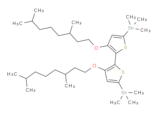 (3,3'-bis((3,7-dimethyloctyl)oxy)-[2,2'-bithiophene]-5,5'-diyl)bis(trimethylstannane)