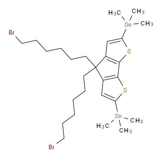 (4,4-bis(6-bromohexyl)-4H-cyclopenta[1,2-b:5,4-b']dithiophene-2,6-diyl)bis(trimethylstannane)