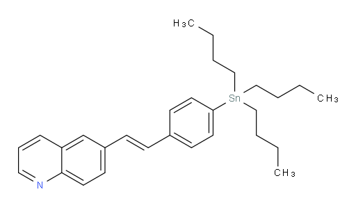(E)-6-(4-(tributylstannyl)styryl)quinoline
