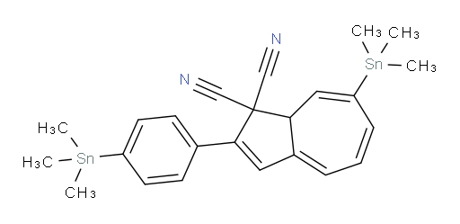 7-(trimethylstannyl)-2-(4-(trimethylstannyl)phenyl)azulene-1,1(8aH)-dicarbonitrile