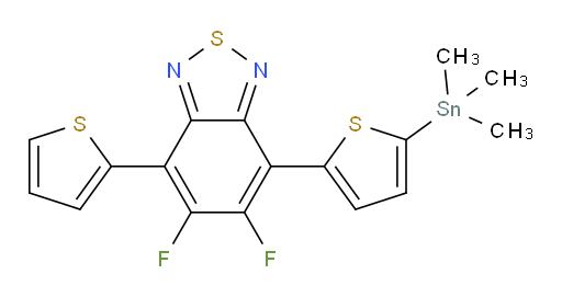 5,6-difluoro-4-(thiophen-2-yl)-7-(5-(trimethylstannyl)thiophen-2-yl)benzo[c][1,2,5]thiadiazole