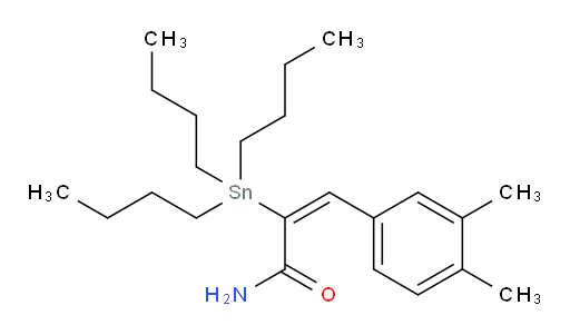 (E)-3-(3,4-dimethylphenyl)-2-(tributylstannyl)acrylamide