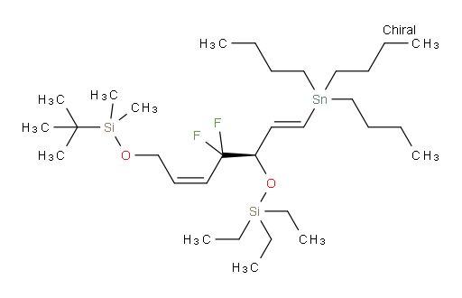 (R,Z)-11,11-diethyl-8,8-difluoro-2,2,3,3-tetramethyl-9-((E)-2-(tributylstannyl)vinyl)-4,10-dioxa-3,11-disilatridec-6-ene