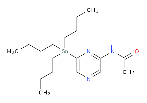 N-(6-(tributylstannyl)pyrazin-2-yl)acetamide