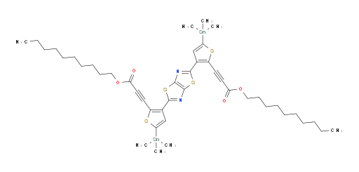 didecyl 3,3'-(3,3'-(thiazolo[5,4-d]thiazole-2,5-diyl)bis(5-(trimethylstannyl)thiophene-3,2-diyl))dipropiolate