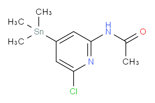 N-(6-chloro-4-(trimethylstannyl)pyridin-2-yl)acetamide