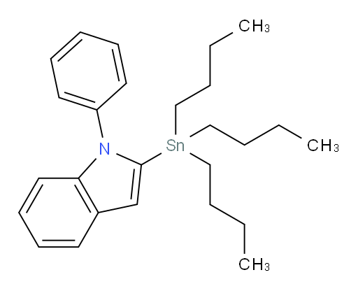 1-phenyl-2-(tributylstannyl)-1H-indole
